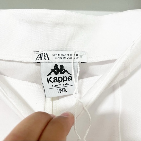Zara X Kappa White Mini Skirt with Red Logo Medium - Picture 6 of 8